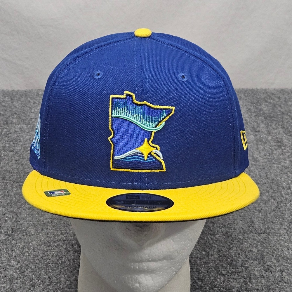 Minnesota Twins Hat Blue Yellow New Era 9FIFTY Snapback 10000 Lakes City Connect